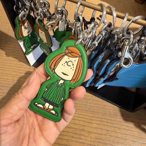 NWT Coach X Peanuts Peppermint Patty Bag Charm CBG567 - Picture 1 of 3